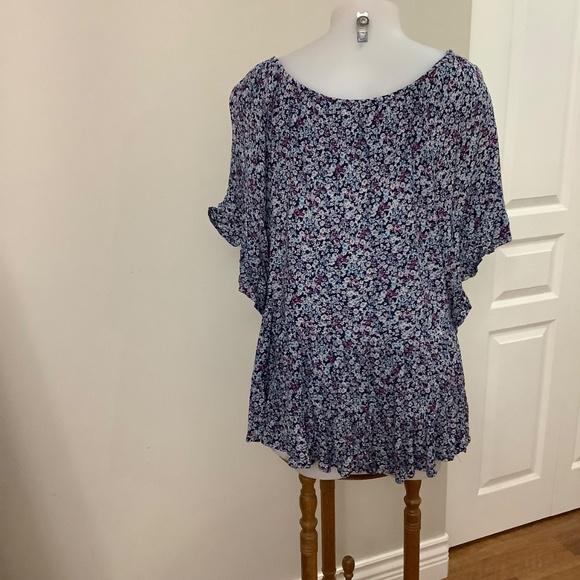 BOHO SUMMER Prairie Peasant Top tiered XL - Picture 3 of 8